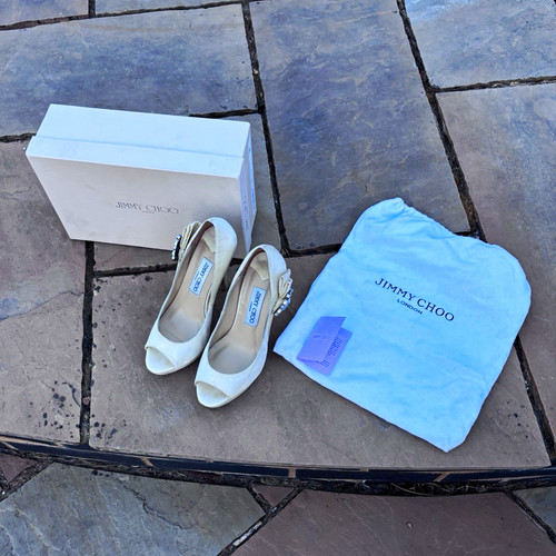 Jimmy choo ivory - satin, grant