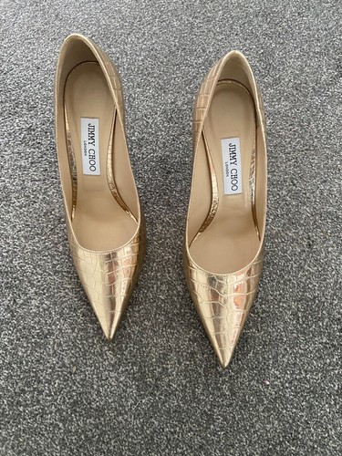 Jimmy choo gold stilettos - stilettos, size