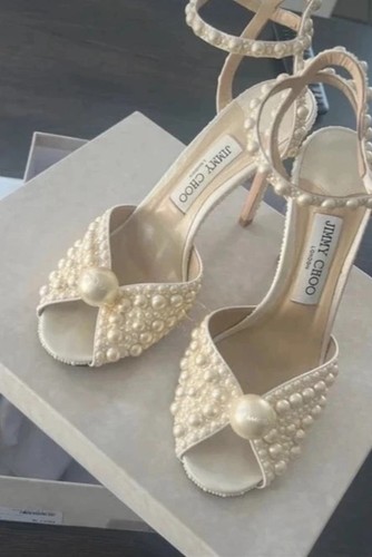 Jimmy choo sacora white satin - white,